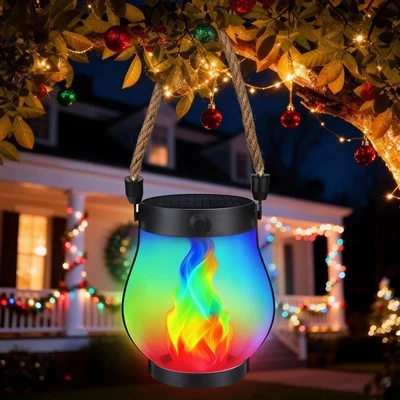 O Natal conduziu a luz solar da chama para decorações da jarda
