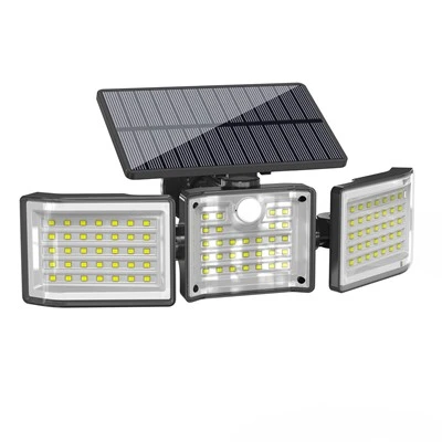 Luz de parede solar LED de segurança externa
