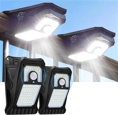 Lâmpadas solares externas com clipes