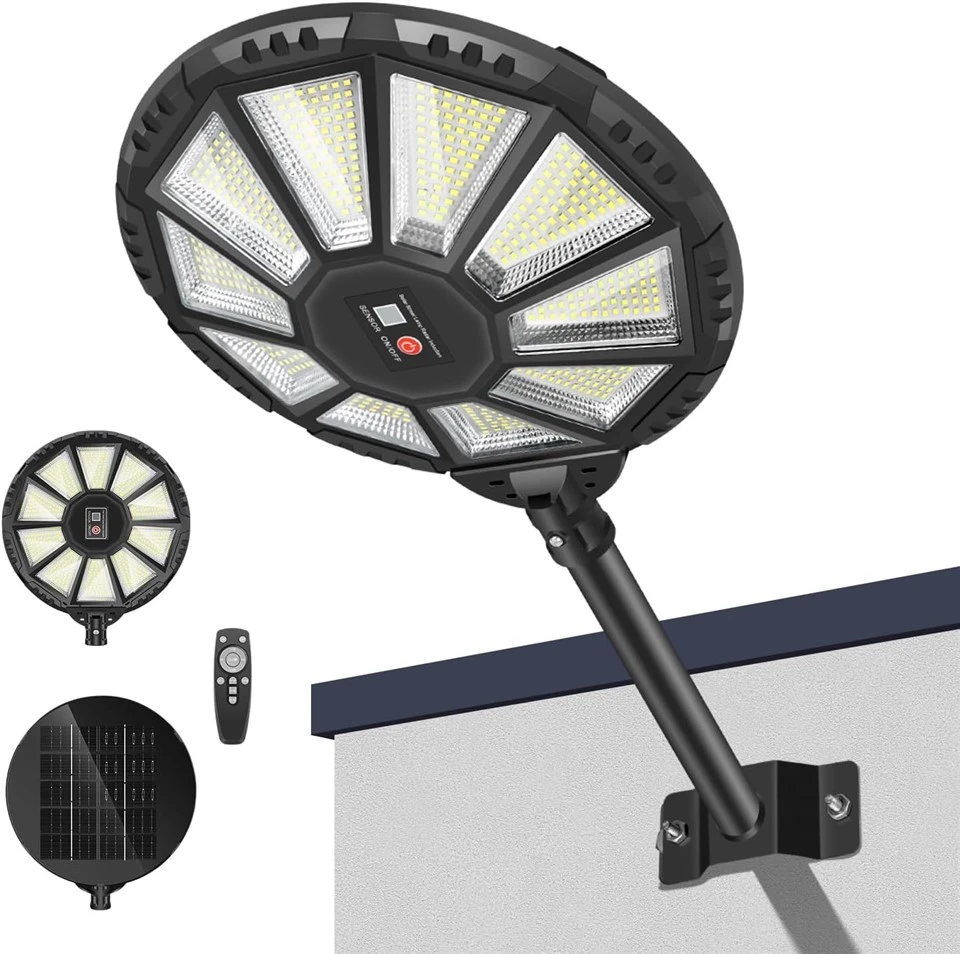 Luzes solares LED super brilhantes ao ar livre